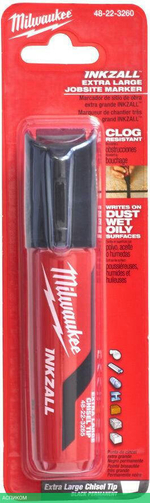 Маркер строительный Milwaukee Inkzall XL черный (4932471558)