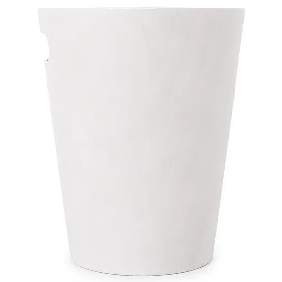 Корзина для мусора Woodrow белая-дерево