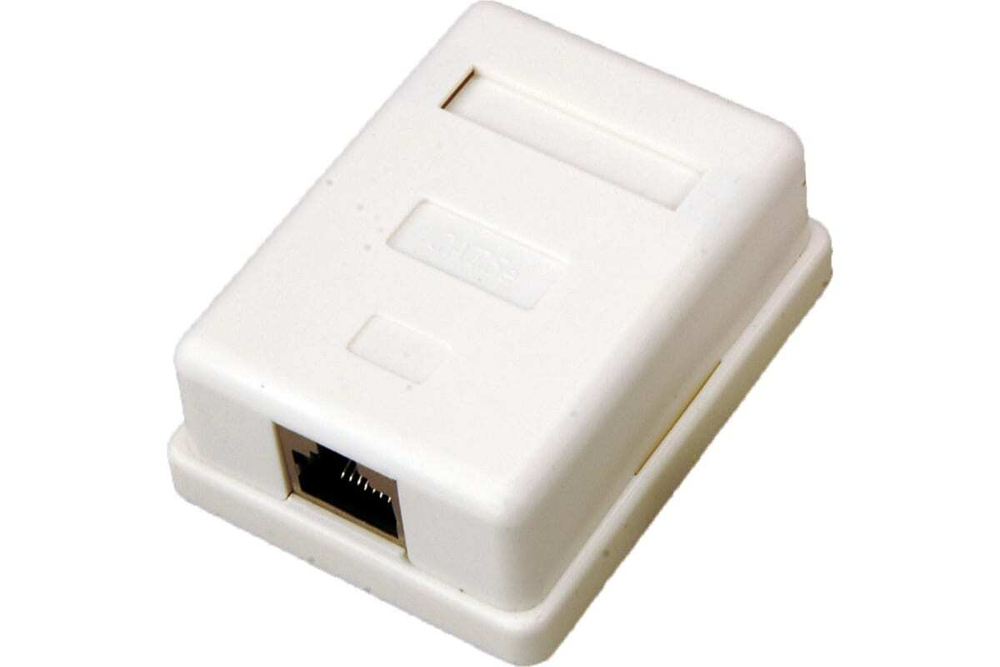 Компьютерная внешняя экранированная розетка REXANT 10 штук 1-порт RJ-45 (8P8C), FTP 5e 03-0122