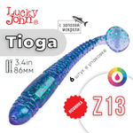 Виброхвост съедобный Lucky John Tioga 3.4" (86мм), 6шт/уп