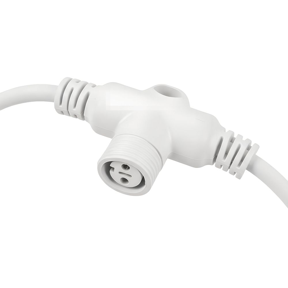 UCX-F90 T05-2M-WH Провод-шина для гирлянд серии F90PRO. 2м. 5 Т-коннекторов. шаг 50см. Статика-мерцание. IP67. Белый. TM Uniel