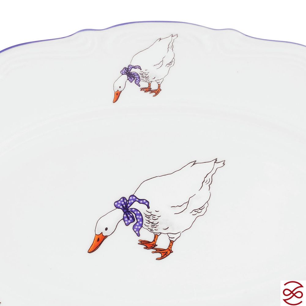 Блюдо овальное плоское Repast 22 см Гуси