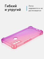 Чехол ROSCO для Tecno Spark 7 оптом (арт. TCN-S7-HARD-TPU-PINK-PURPLE)