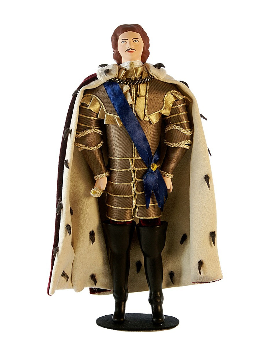 Кукла коллекционная Пётр I в доспехах и мантии