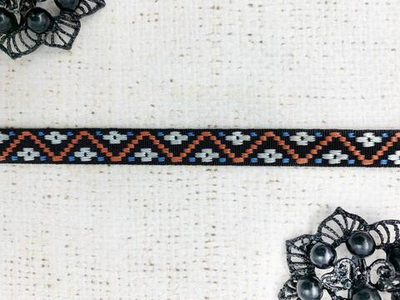Тесьма жаккард, ш. 1 см