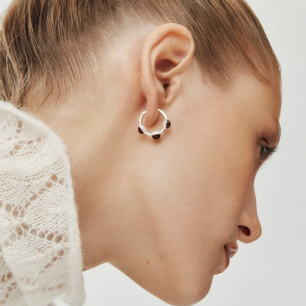 Серьги КОЛТ с гранатами