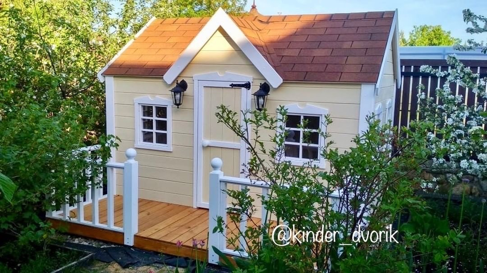 Детский деревянный домик Незабудка Большая
