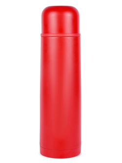 Термос Relaxika 101 (1 литр), красный (без лого)