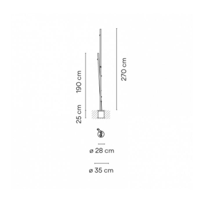 УЛИЧНЫЙ СВЕТИЛЬНИК  VIBIA  Bamboo 4810