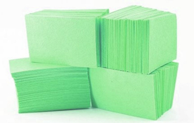 Салфетка для маникюра BeautyPro Арт.101469 безворсовая 4*6 см зеленая 600 шт