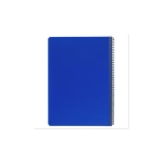 Тетрадь А-4 80л. клетка на спирали, обложка пластик синий, BRAUBERG Metropolis