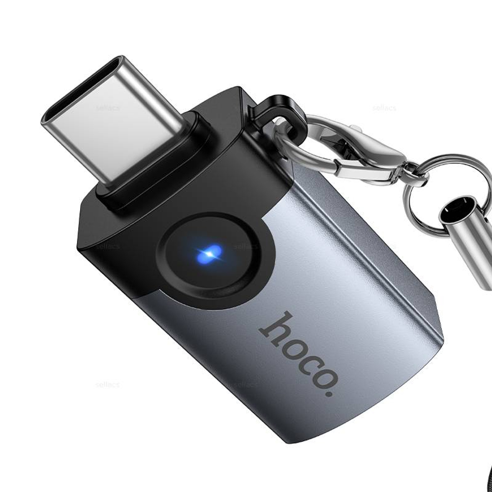 Hoco UA46C Victory Type-C штекер на USB гнездо адаптер (Краснодар склад)