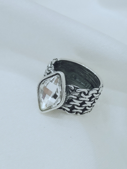 "Истирахат" кольцо в серебряном покрытии из коллекции "Relax" от Jenavi