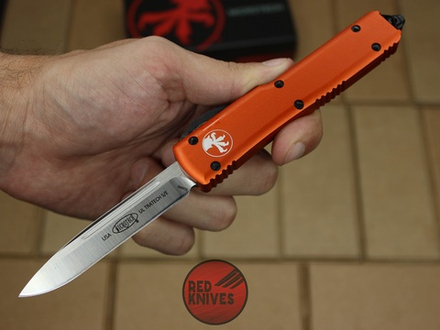Нож Microtech Ultratech S/E - оранжевая рукоять, стандартный клинок сатин + запчасти RK-367