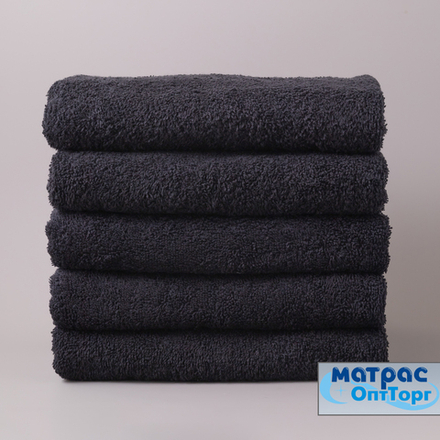 Полотенце махровое 400гр./м.кв. (цв. Черный)