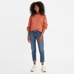 Джинсы женские LEVI'S MID RISE BOYFRIEND MED INDIGO - WORN IN