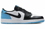 Кроссовки Jordan Air Jordan 1 Og "Black Blue Toe" (Женская размерная сетка)