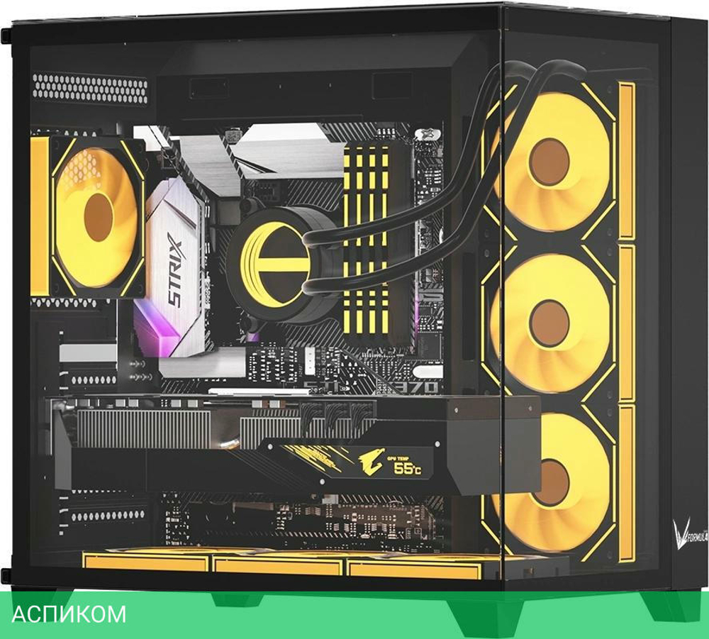 Корпус Formula Crystal Z9 FLOE черный без БП
