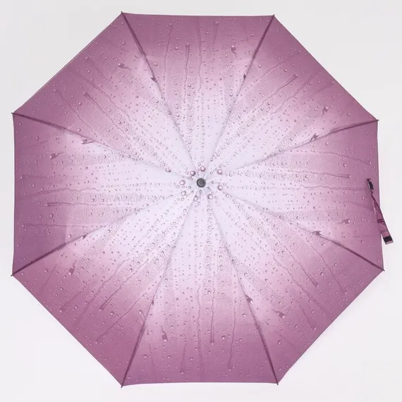 Зонт механический «Капли дождя», 4 сложения, 8 спиц, R = 48 см, цвет МИКС