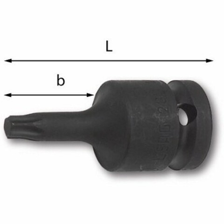 233 1/2 MNTX Ударная головка ключей для винтов с профилем TORX 1/2, T30, USAG (Италия)