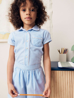 Шорты для девочки Next Q77-076, Голубой, Белый