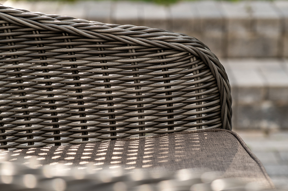 "Равенна" обеденная группа плетеная, цвет графит