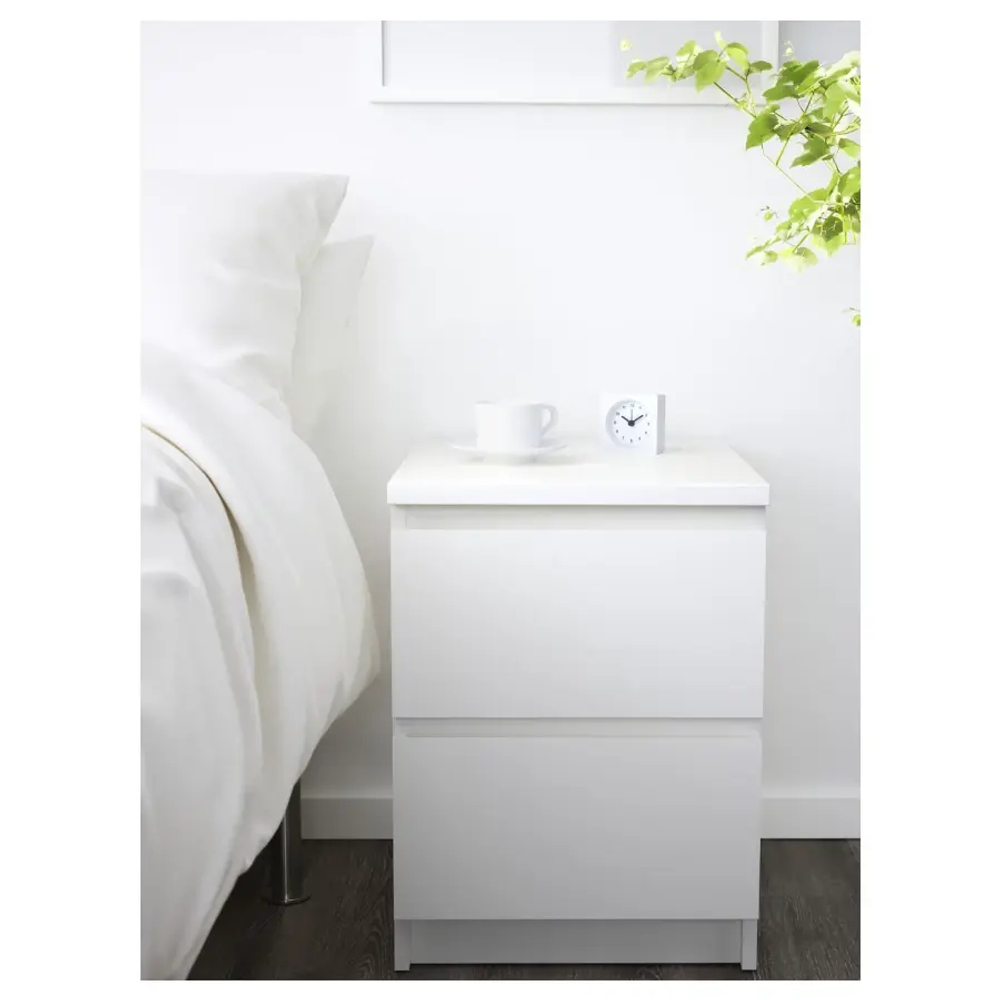 Комплект мебели д/спальни - IKEA MALM/МАЛЬМ ИКЕА, 180х200см, белый