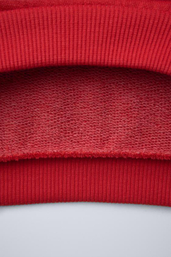 ZARA ХУДИ С ПРИНТОМ, КРАСНЫЙ