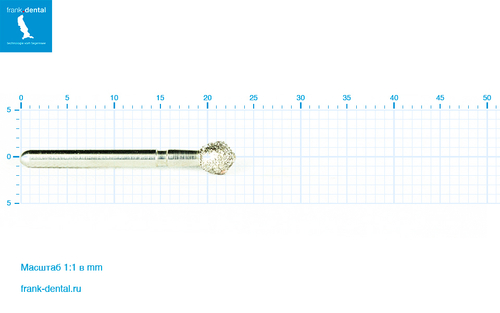 Бор алмазный стандартный Frank Dental типа FG - D.905.027.FG