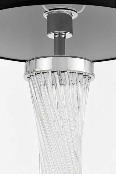 Настольная лампа Lumina Deco Villanova LDT 302 CHR+BK