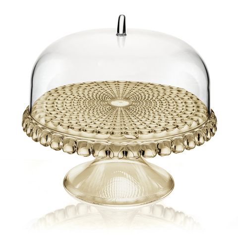 Блюдо для торта с крышкой, tiffany, ?30 см, бежевое