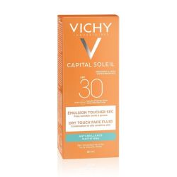 Vichy Солнцезащитная матирующая эмульсия Dry Touch для жирной кожи лица SPF 30, 50 мл