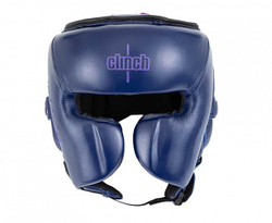 Шлем боксерский Clinch Undefeated темно-синий C162