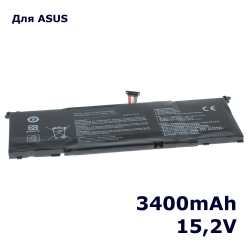 Аккумулятор AnyBatt 3400mAh для ноутбука Asus ROG GL502 (B41N1526)