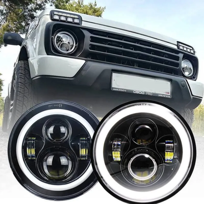Фары светодиодные LED ангельские глазки Лада Нива 4x4