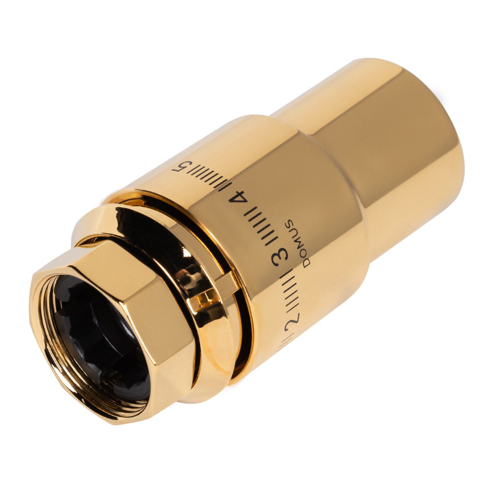 Термоголовка жидкостная Royal Thermo Design PRO М30х1,5 (золото)