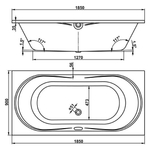 Акриловая ванна VAGNERPLAST BRIANA 185