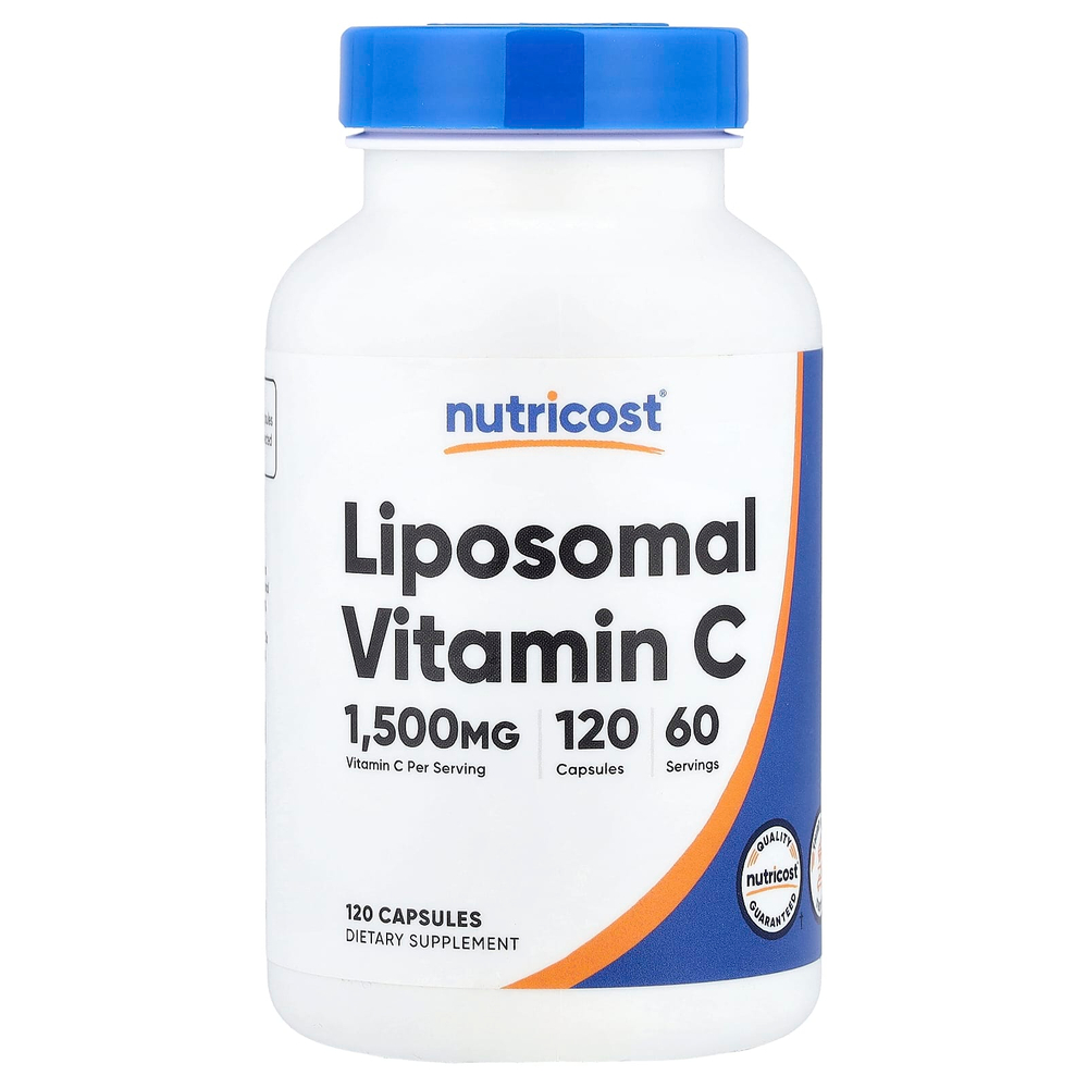 Nutricost, липосомальный витамин C, 120 капсул (750 мг в 1 капсуле)