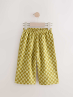 Брюки широкие для девочки Next E51-655, Горчичный