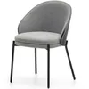 Стул Eamy светло-серый с черной отделкой
