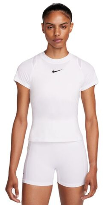 Женская теннисная футболка Nike Court Dri-Fit Advantage Top - white/white/white/black