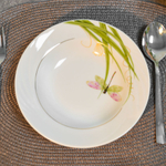 Тарелка 200мм мелкая форма Голубка Стрекоза