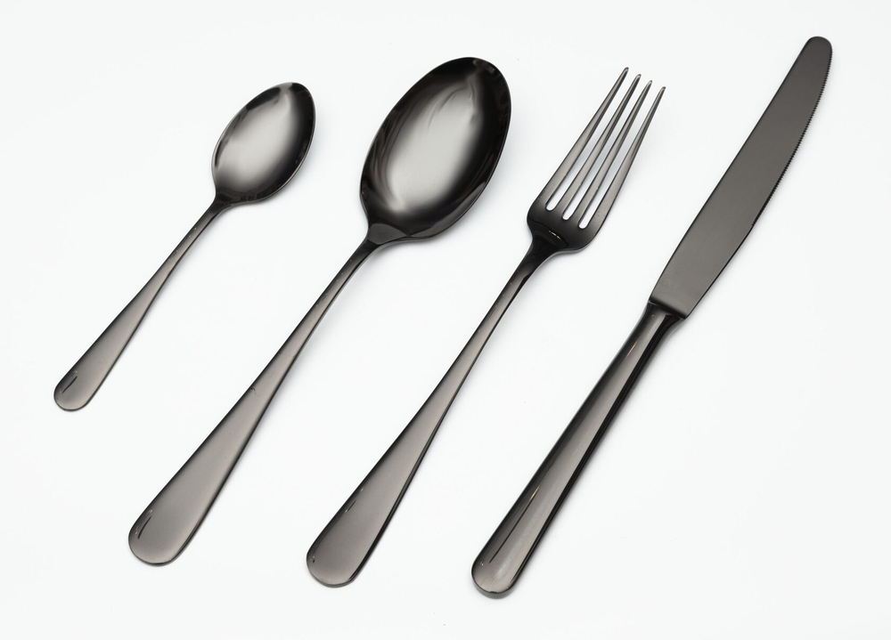 Набор DUNA black80-81 столовые приборы Belo Inox Черный