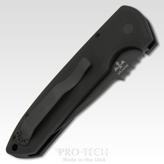 Автоматический нож Pro-Tech PTLG303 D2 Rockeye - черн. алюм. рук-ть, черн. клинок CPM-D2