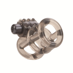 Плетеная насадка с вибростимулятором Stretchy (Цвет: дымчатый)