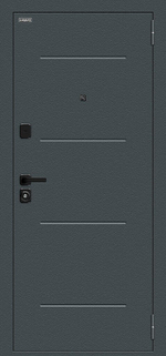 Техно/SBlack Старк антрацит/White Silk 205*86 левое