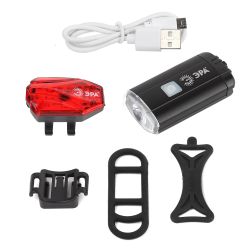 Велосипедный фонарь светодиодный ЭРА VA-801 2 в 1 аккумуляторный, передний, CREE XPG + подсветка SMD, micro USB, 800mA/ч | Велосипедные  фонари