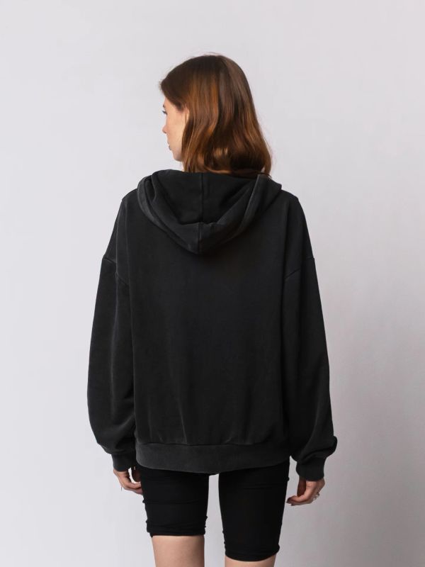 Худи Zip Crop Ovum core washed black - фото 5