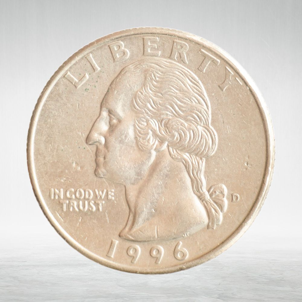 USA, ¼ Dollar, 1996 - Washington Quarter (D), AU