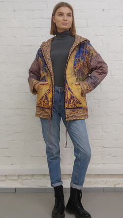 Двусторонняя куртка "Зодиак", по мотивам средневековой карты звездного неба